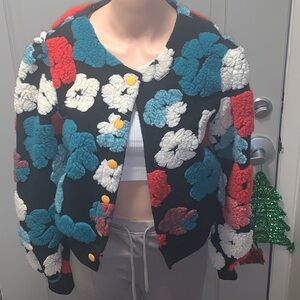 Floral Patterned Women's Jacket